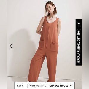 Madewell Superbrushed Pull on Jumpsuit, size medium